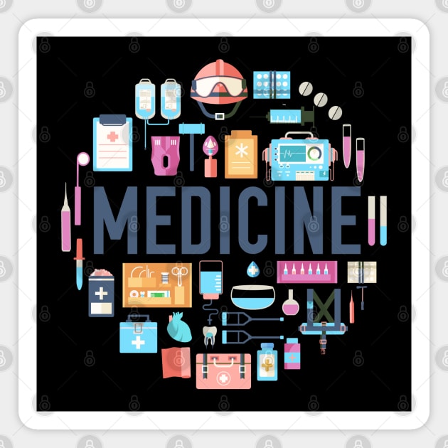 Medicine concept Magnet by Mako Design 